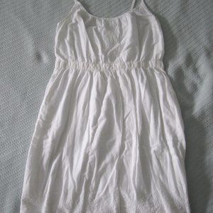 Gap Embroidered White Cotton Sundress